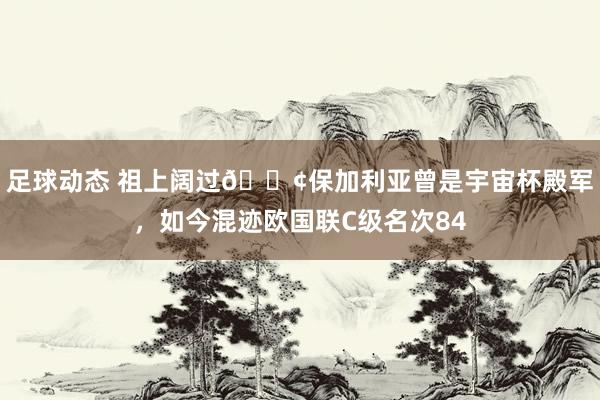 足球动态 祖上阔过😢保加利亚曾是宇宙杯殿军，如今混迹欧国联C级名次84