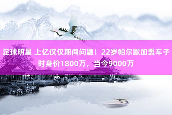 足球明星 上亿仅仅期间问题！22岁帕尔默加盟车子时身价1800万，当今9000万