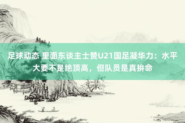 足球动态 里面东谈主士赞U21国足凝华力：水平大要不是绝顶高，但队员是真拚命